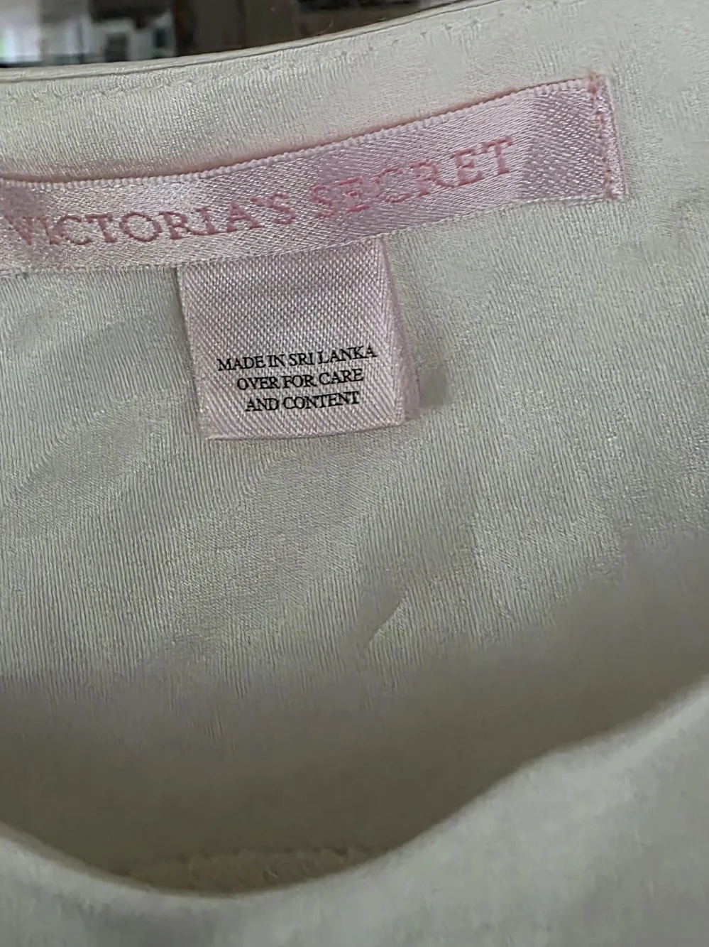 Victoria's Secret Vintage White Slip Dress Women Intimates Lingerie Sheer Large